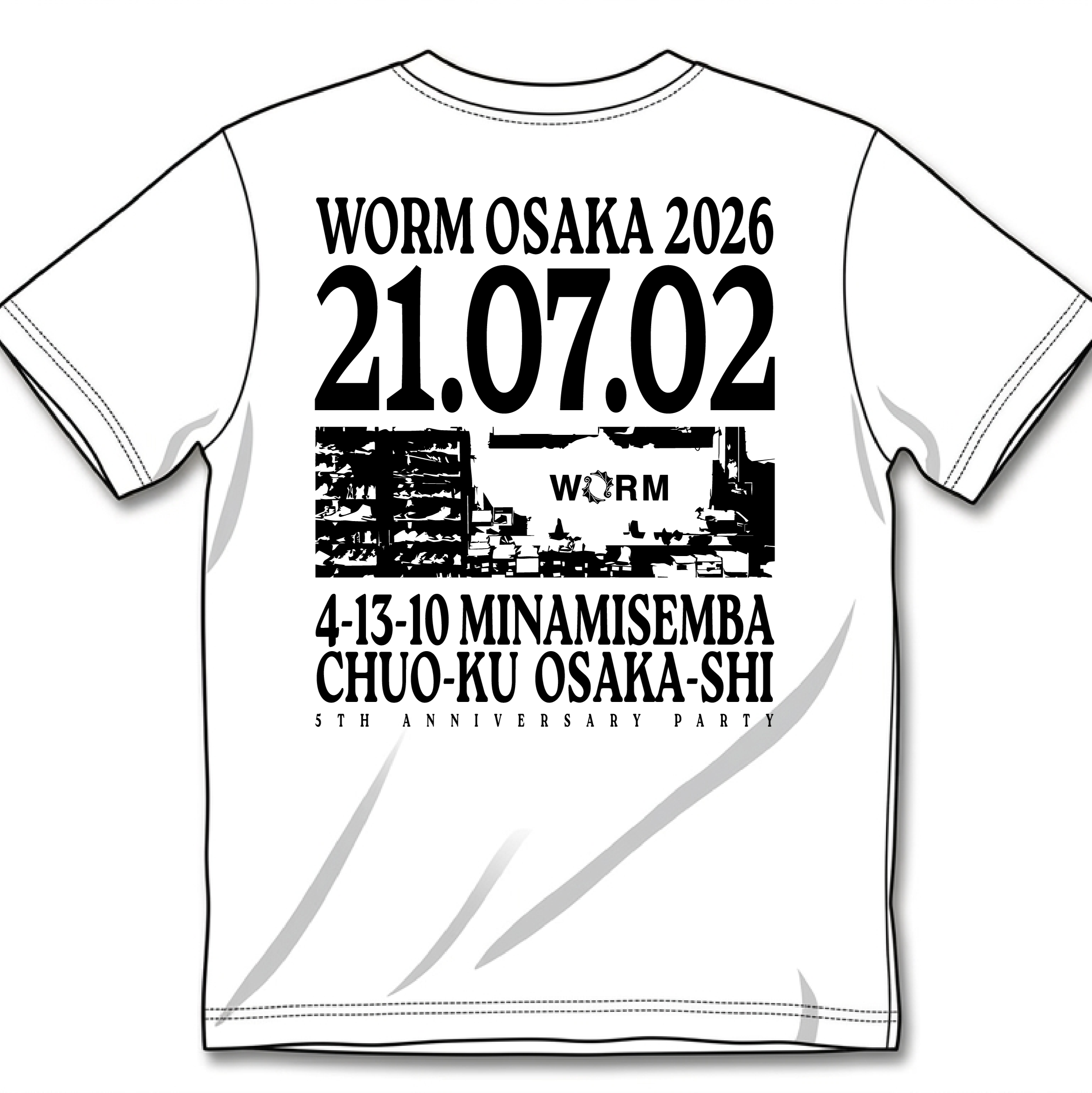 チケット+ANNIVERSARY Tshirt LOGO WHITE