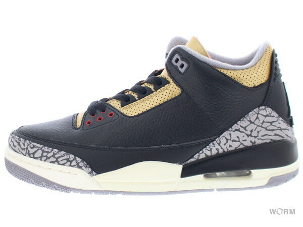 【W US11】 WMNS AIR JORDAN 3 RETRO BLACK ELEPHANT CK9246-067 【DS】