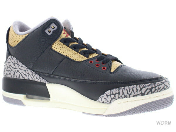 【W US11】 WMNS AIR JORDAN 3 RETRO BLACK ELEPHANT CK9246-067 【DS】