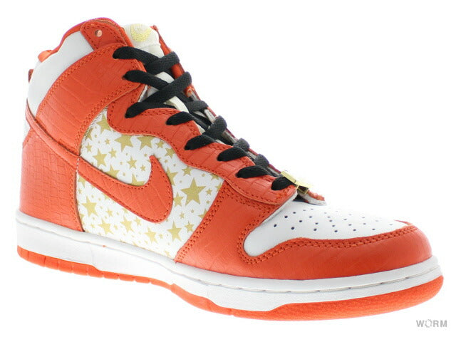 【US9.5】NIKE SB DUNK HIGH PRO SB SUPREME ORANGE STARS 307385-181 【DS】-WORM TOKYO-WORM TOKYO WEB STORE-100% Authentic Sneakers