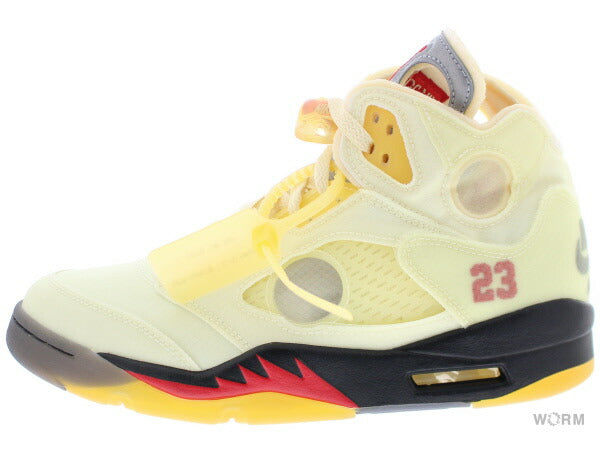 【W US3.5】 AIR JORDAN 5 RETRO SP OFF-WHITE DH8565-100 【DS】-WORM TOKYO-WORM TOKYO WEB STORE-100% Authentic Sneakers