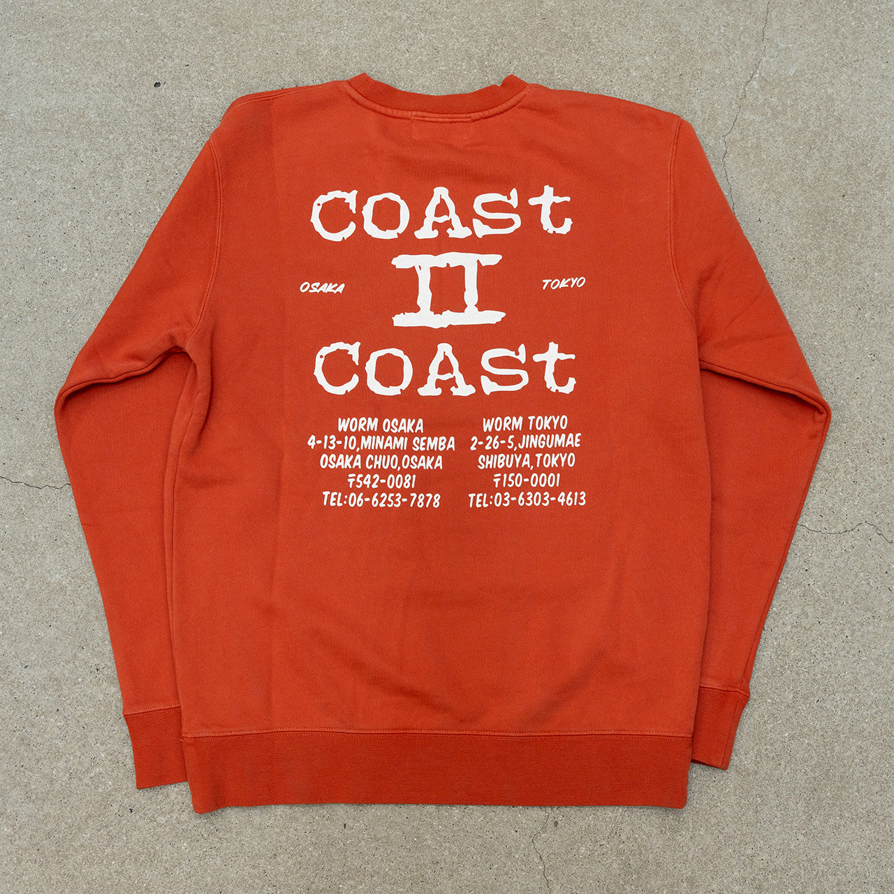 WORM Coast 2 Coast Crew Neck Sweatshirt Amber M