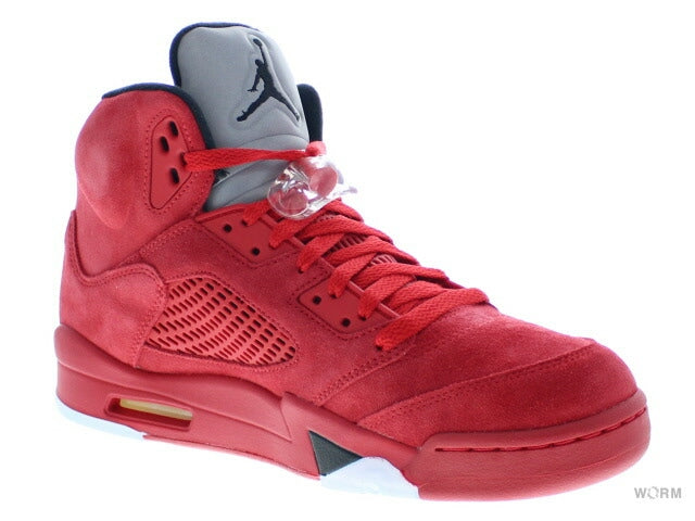 【US9】 AIR JORDAN 5 RETRO Red Suede 136027-602 【DS】