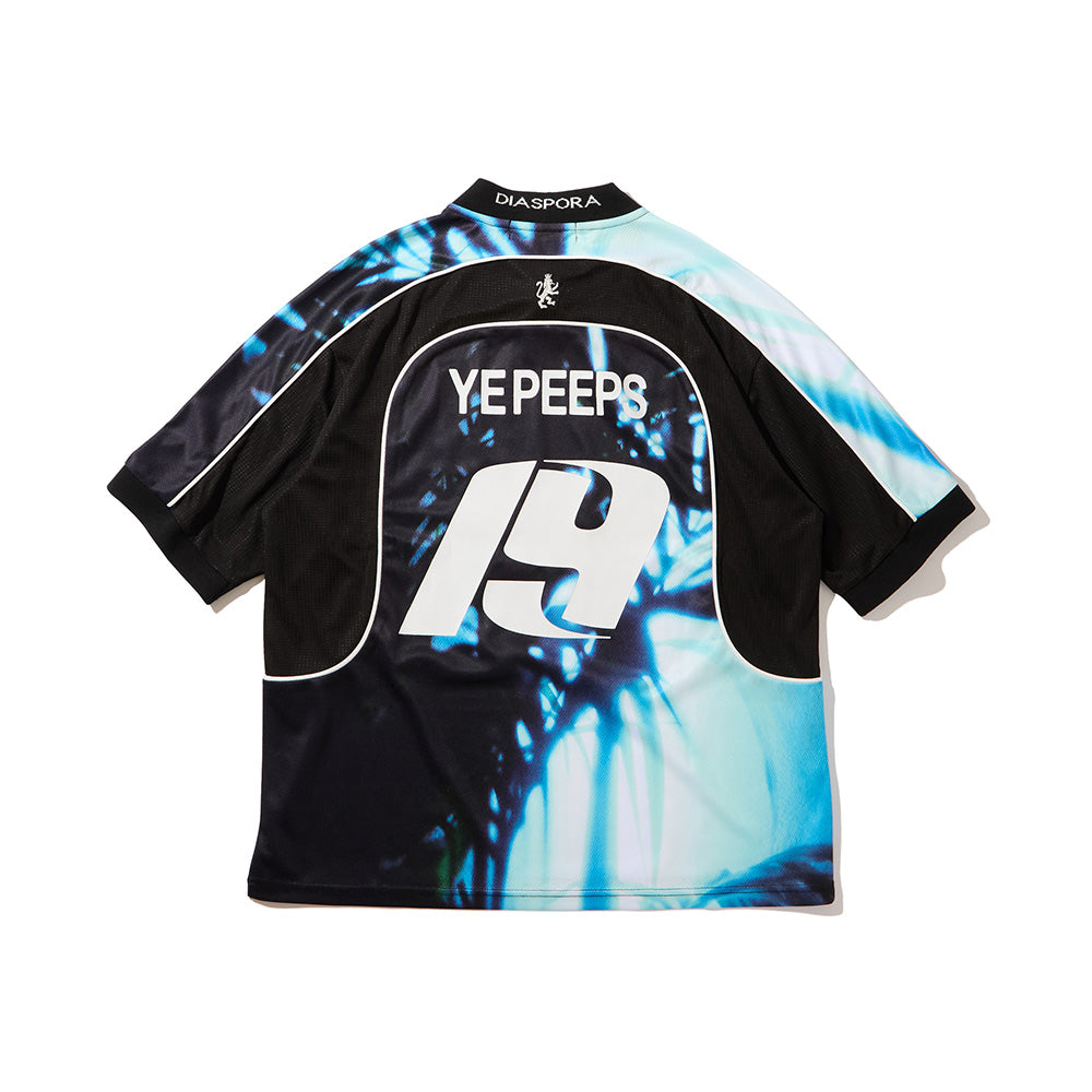 Diaspora skateboards YE PEEPS Football Top Aqua M