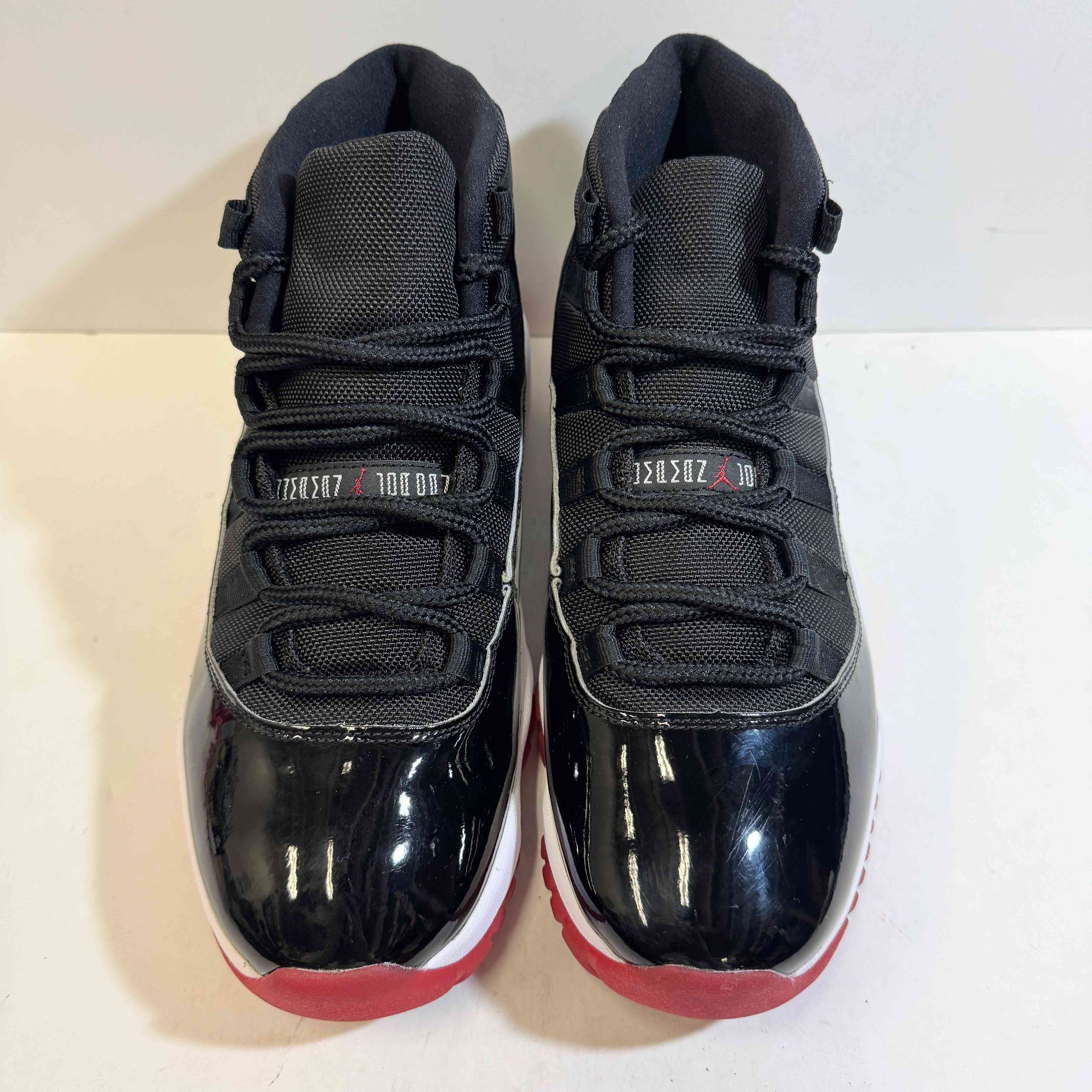 【US10】 AIR JORDAN 11 RETRO BRED 378037-061 【USED】