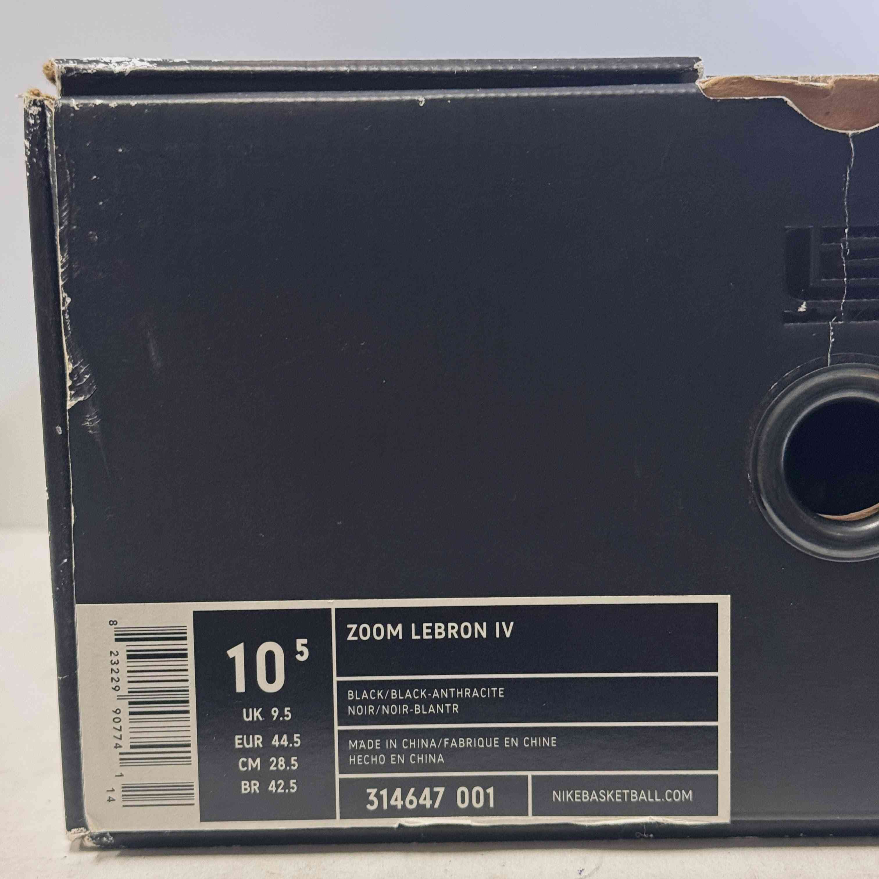 【US10.5】 NIKE ZOOM LEBRON 4 314647-001 【DS】