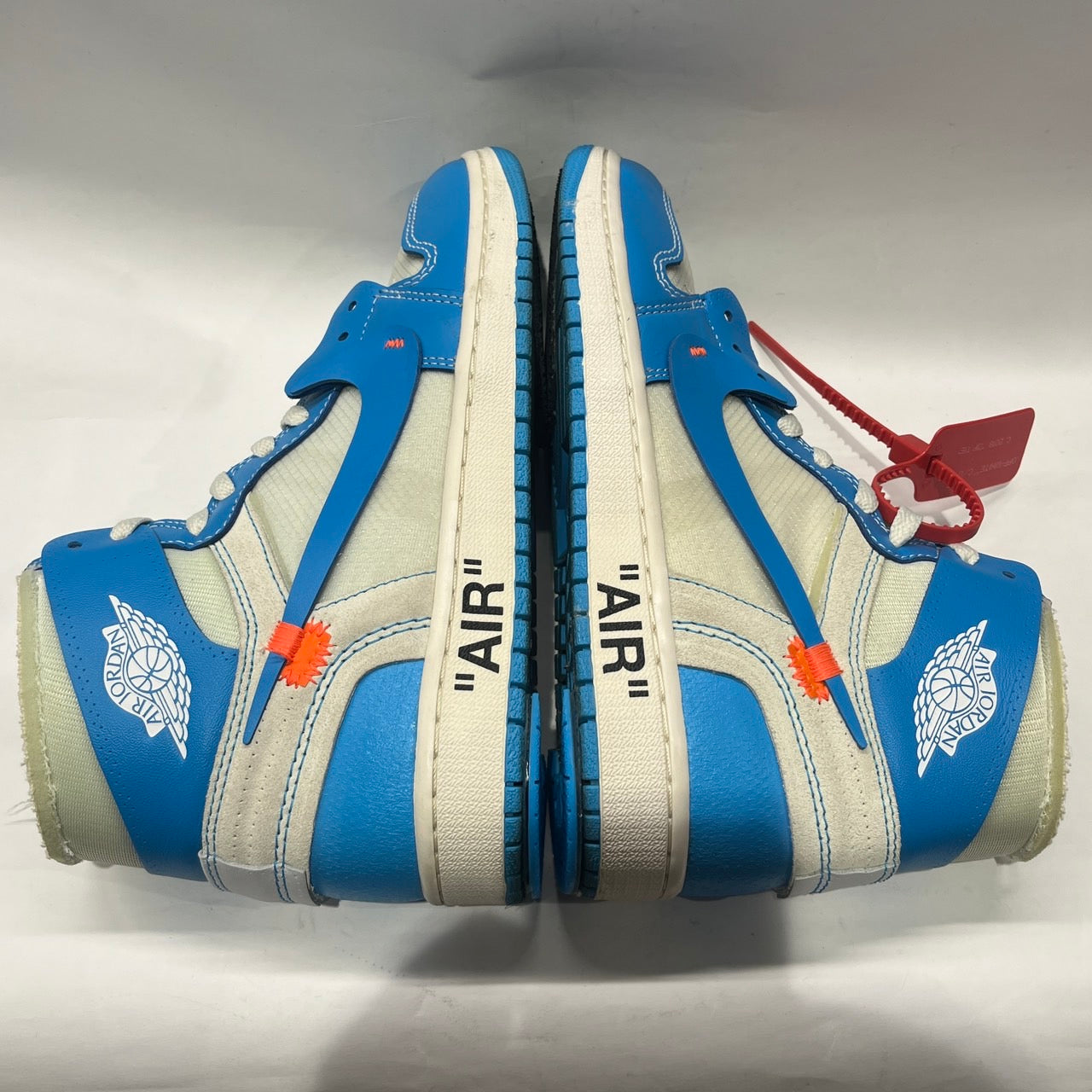 【US9】 NIKE AIR JORDAN 1 X OFF WHITE NRG UNC AQ0818-148 【USED】