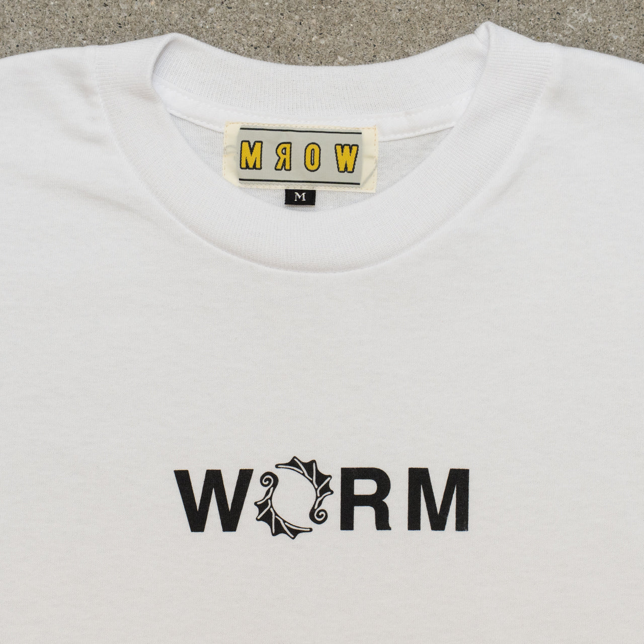WORM T-shirt Small Logo White