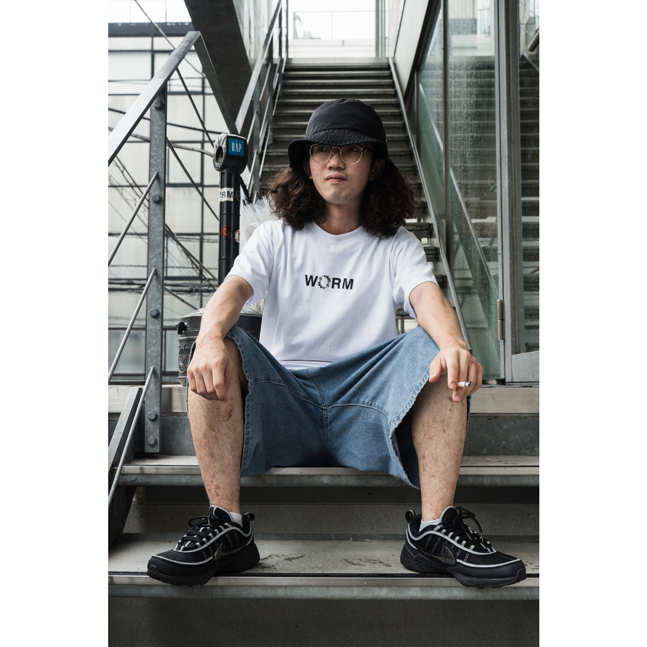WORM T-shirt Small Logo White