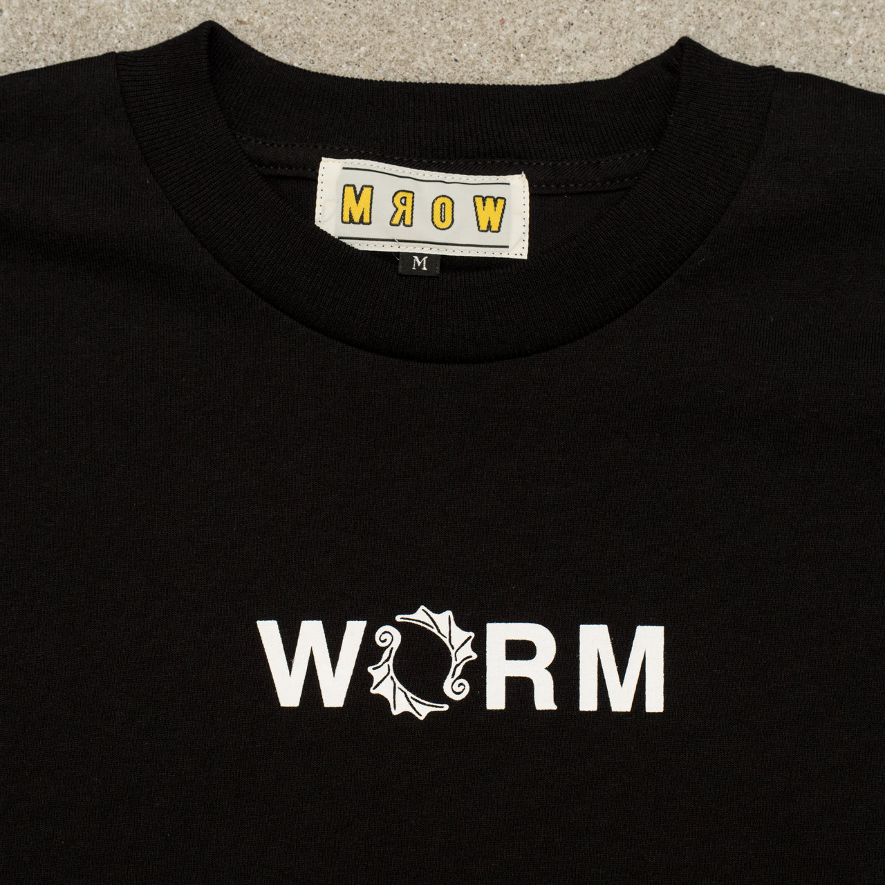 WORM T-shirt Small Logo Black XL