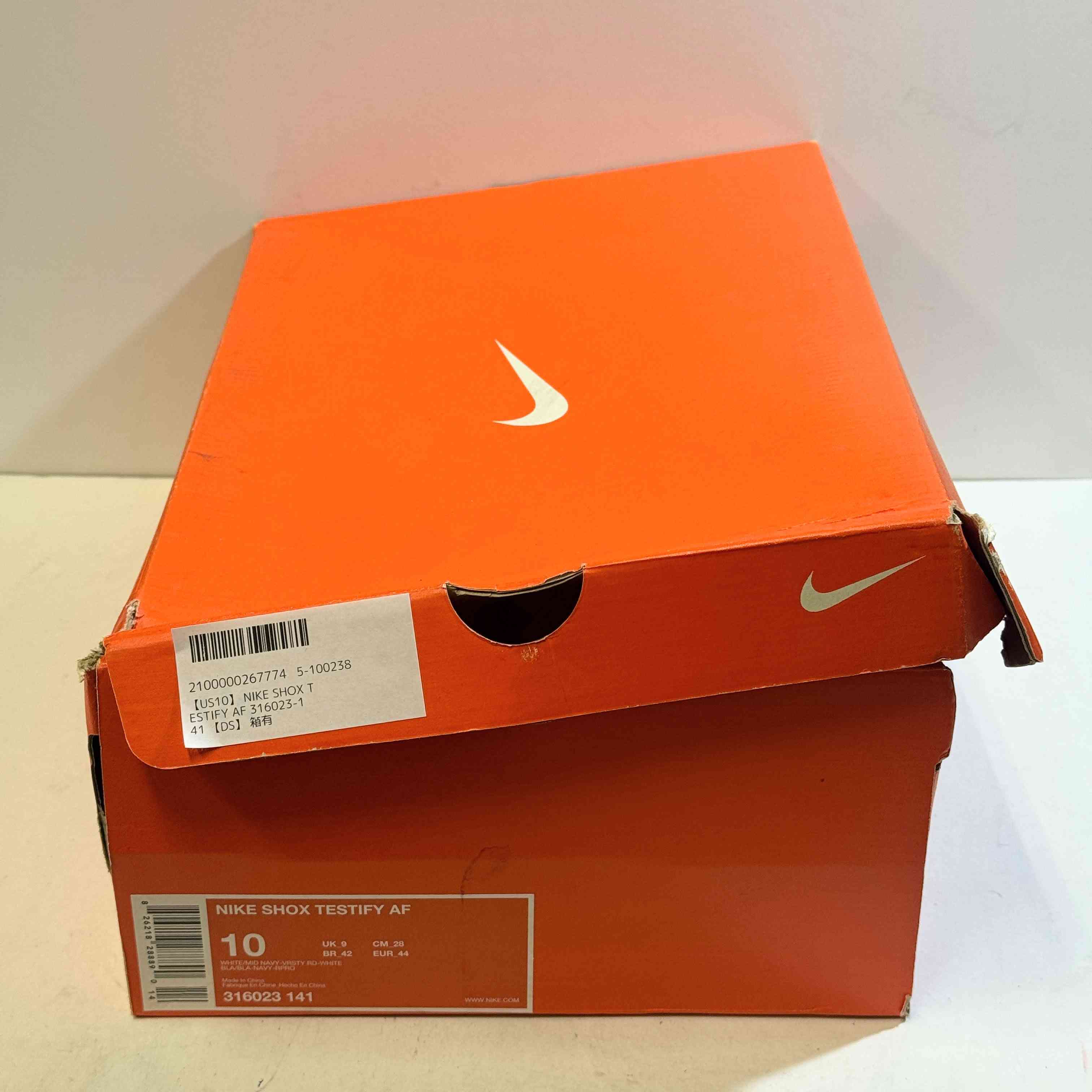 【US10】 NIKE SHOX TESTIFY AF 316023-141 【DS】