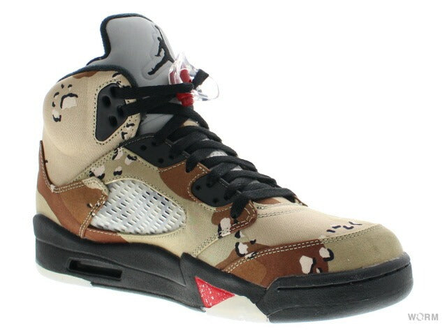 【US9.5】 AIR JORDAN 5 RETRO SUPREME SUPREME 824371-201 【DS】-WORM TOKYO-WORM TOKYO WEB STORE-100% Authentic Sneakers