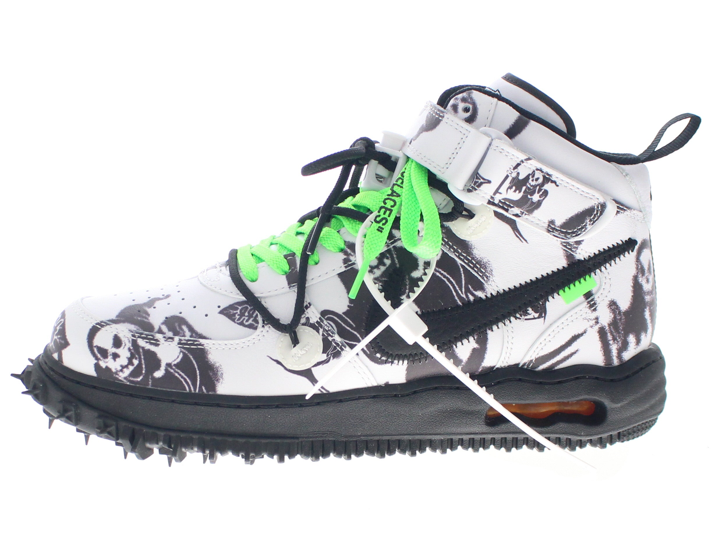 【US10】 NIKE AIR FORCE 1 MID SP LTHR OFF-WHITE GRIM REAPER DR0500-102 【DS】