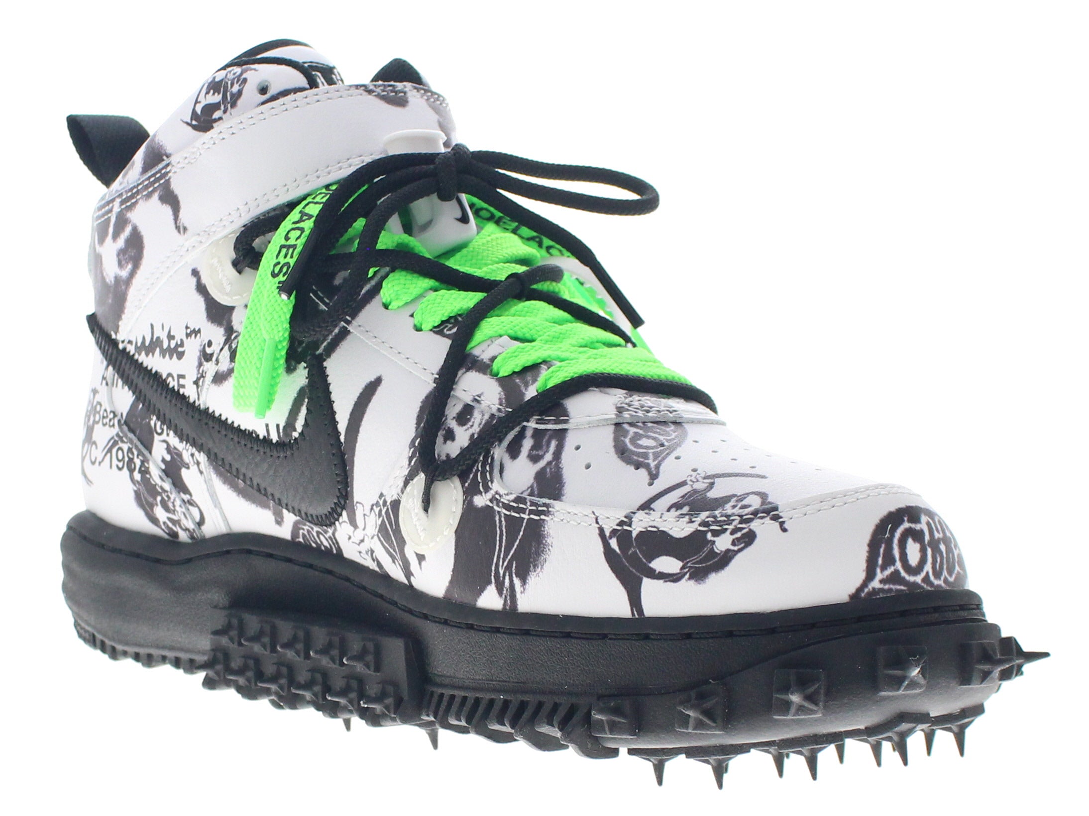 【US10】 NIKE AIR FORCE 1 MID SP LTHR OFF-WHITE GRIM REAPER DR0500-102 【DS】