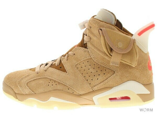 【US8.5】 AIR JORDAN 6 RETRO SP TRAVIS SCOTT BRITISH KHAKI DH0690-200 【DS】