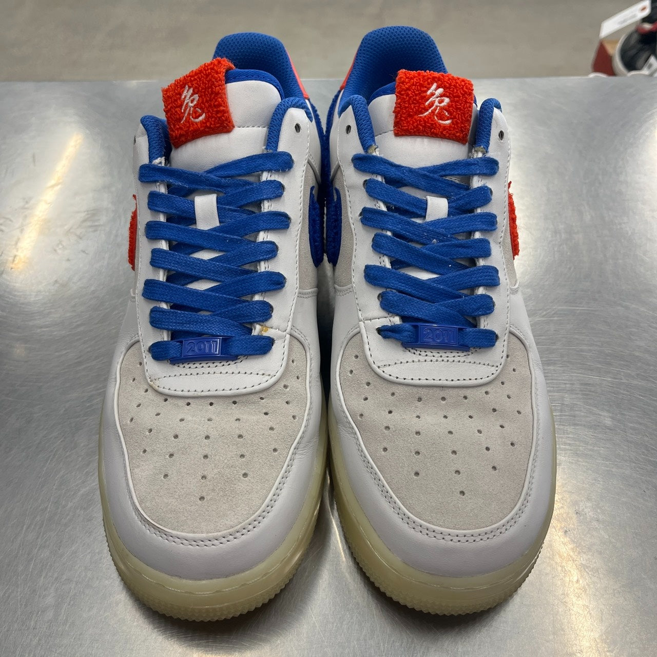 【US10】 NIKE AIR FORCE 1 SUPREME LOW 318988-100 【USED】