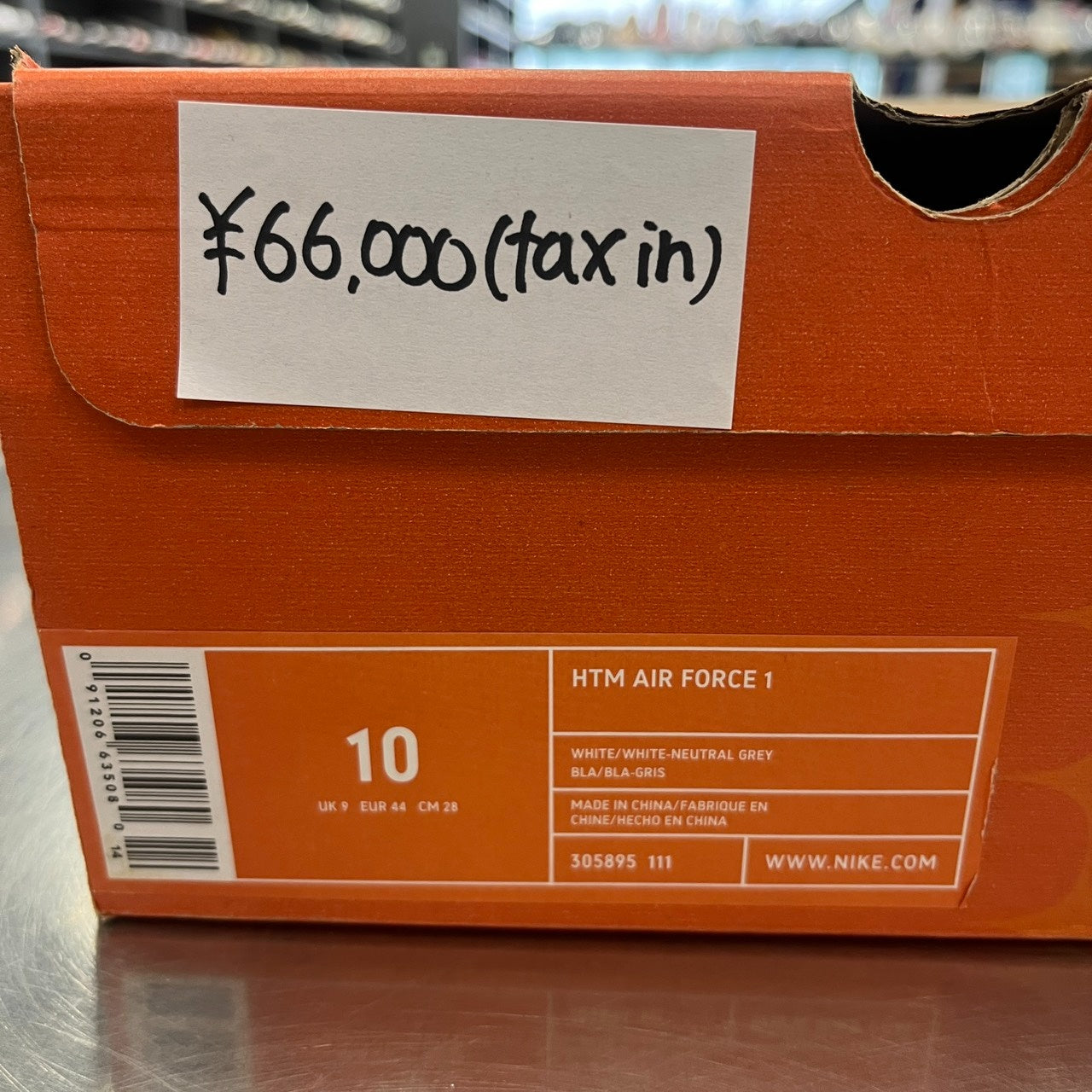 【US10】 NIKE HTM AIR FORCE 1 LOW 305895-111 【USED】