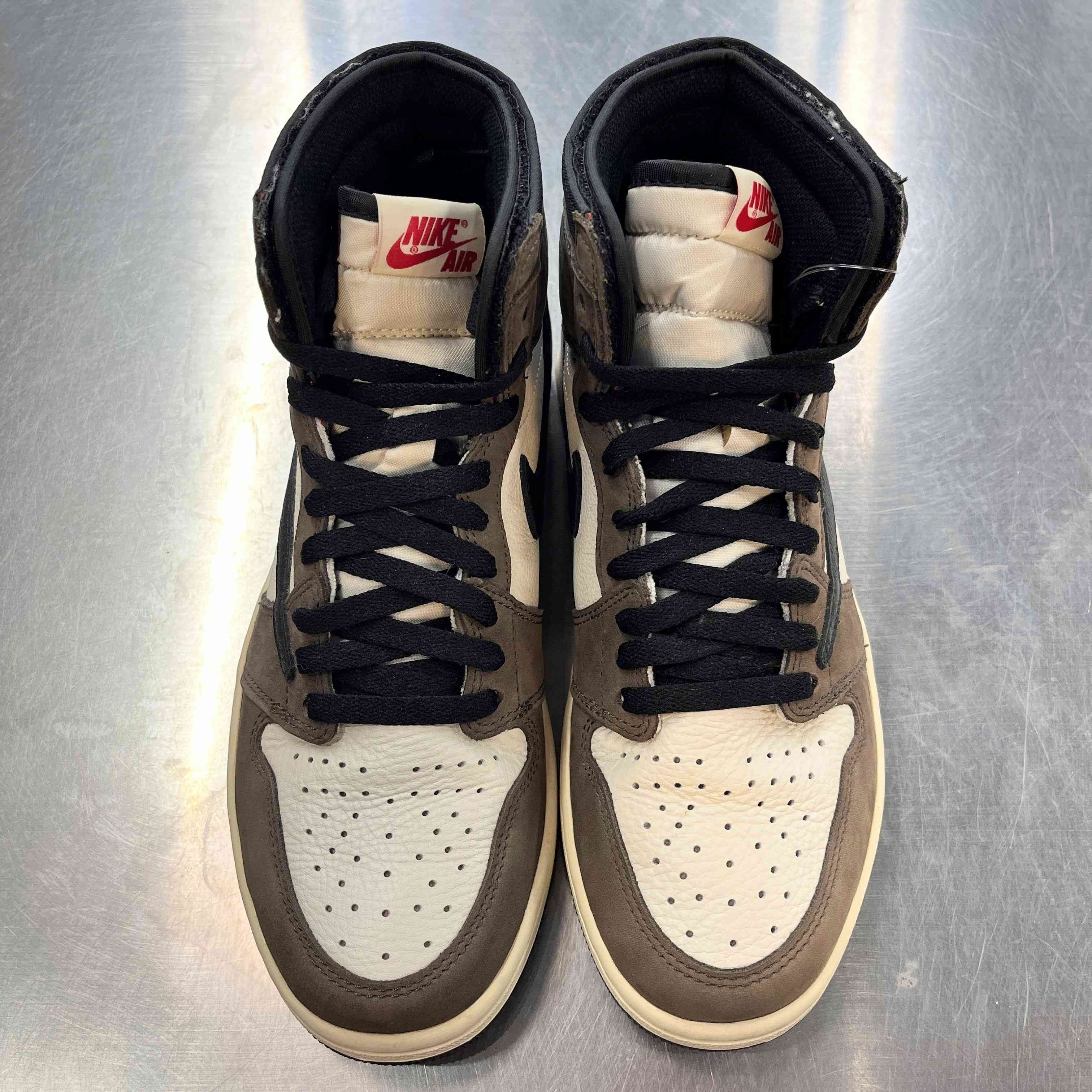 【US9】 AIR JORDAN 1 HIGH OG TS SP TRAVIS SCOTT CD4487-100 【USED】