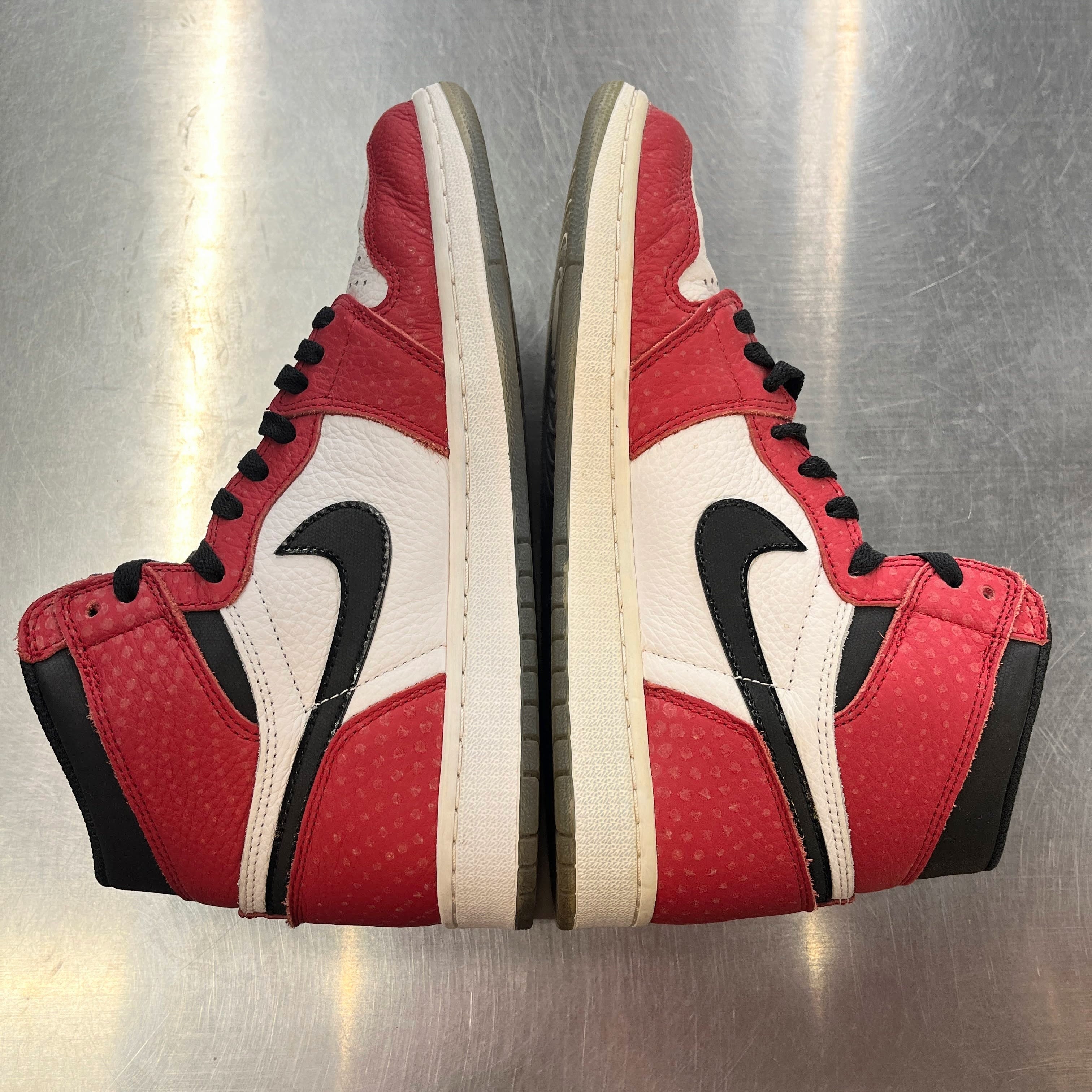 【US9】 AIR JORDAN 1 RETRO HIGH OG Spider-Man Origin Story 555088-602 【USED】