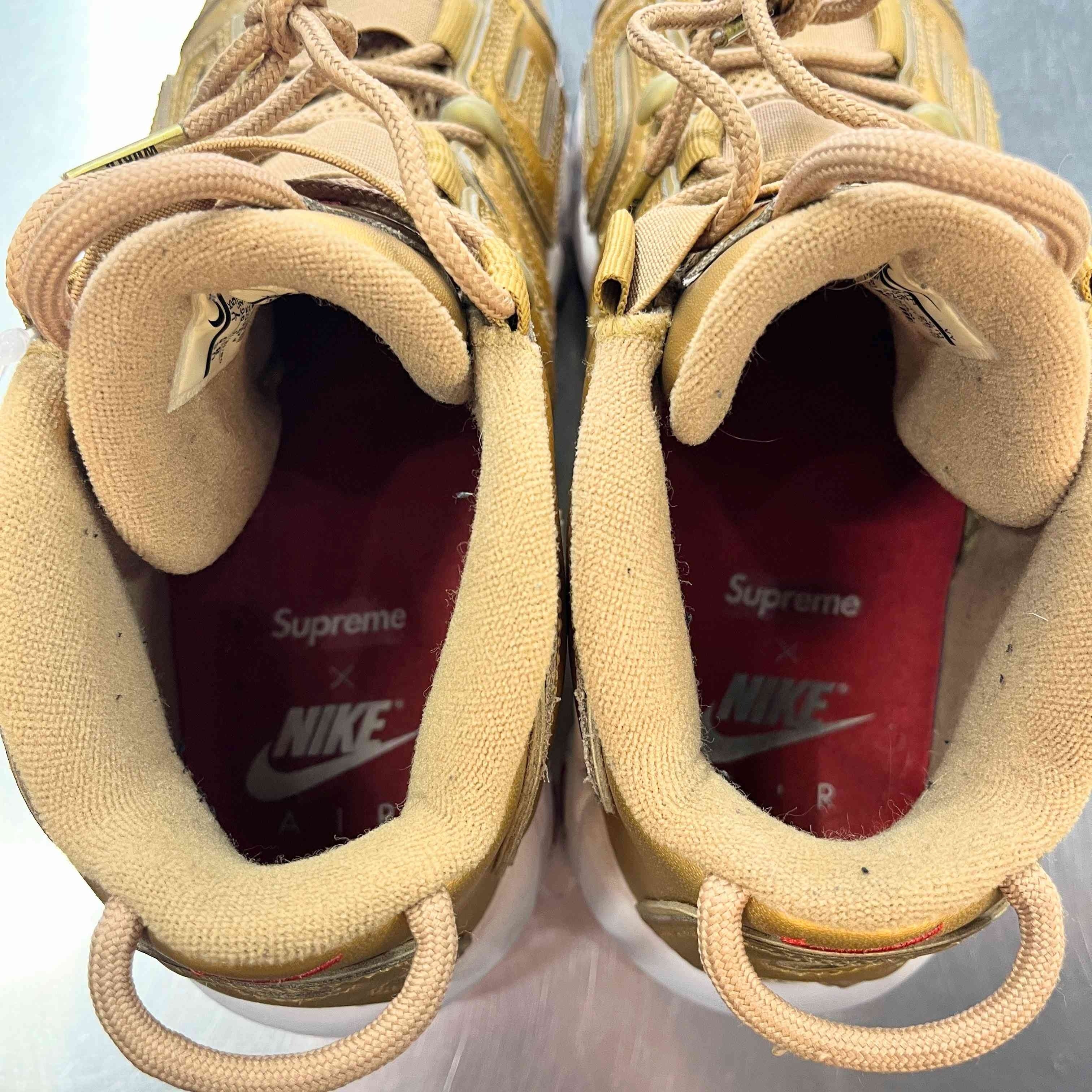 【US8.5】 NIKE AIR MORE UPTEMPO SUPREME 902290-700 【USED】