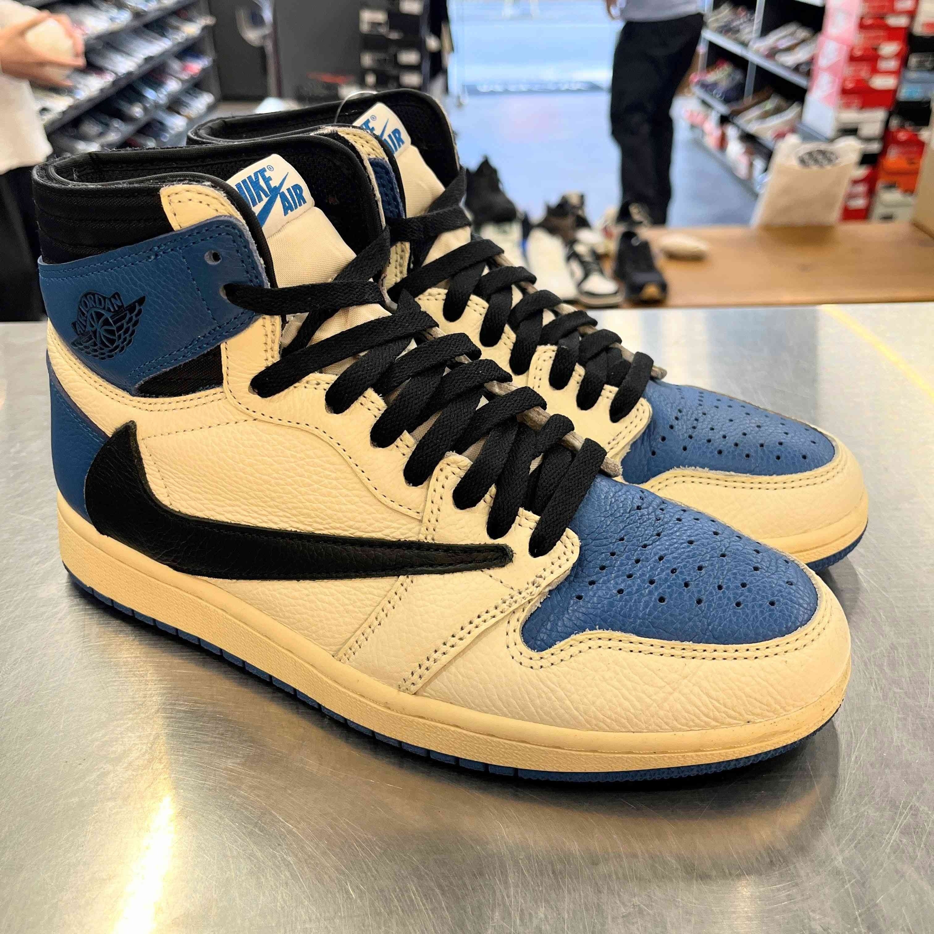 【US8.5】 AIR JORDAN 1 RETRO HIGH OG SP Travis Scott / Fragment DH3227-105 【USED】