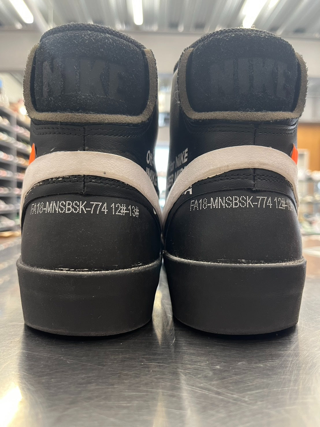 【US12】 NIKE THE:10 BLAZER MID OFF WHITE AA3832-001 【USED】