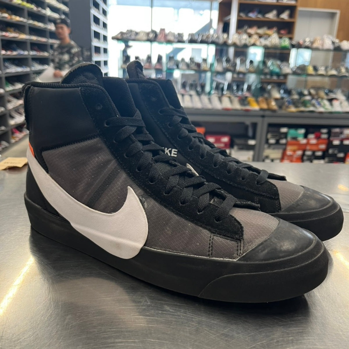 【US12】 NIKE THE:10 BLAZER MID OFF WHITE AA3832-001 【USED】