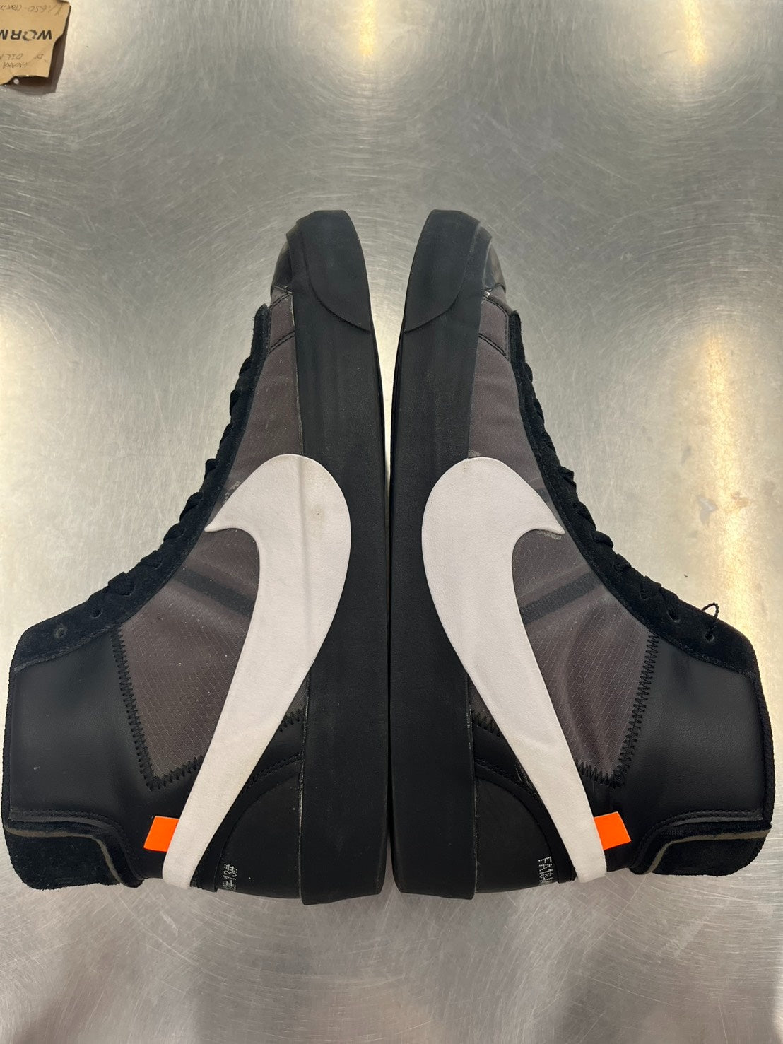 【US12】 NIKE THE:10 BLAZER MID OFF WHITE AA3832-001 【USED】