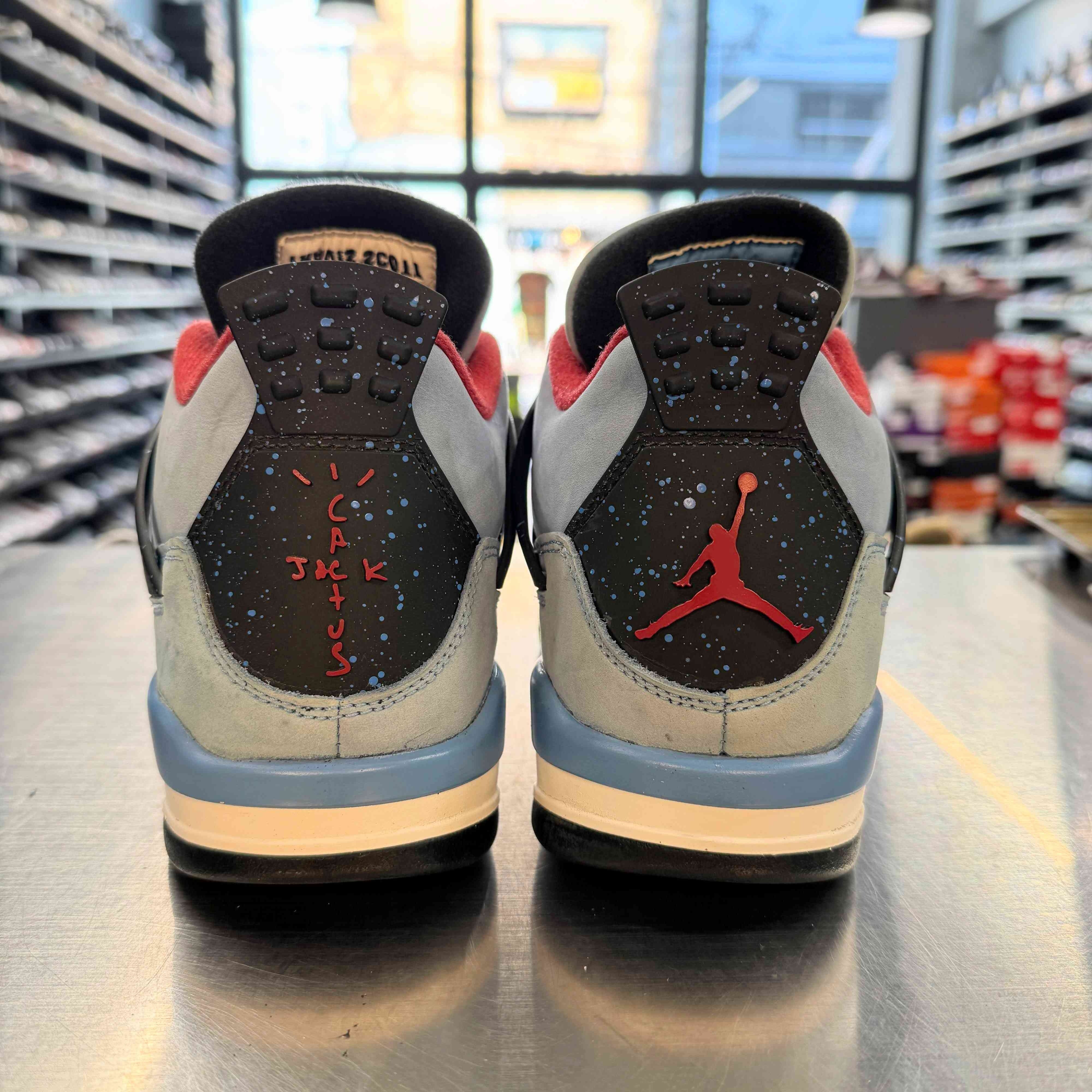 【US7.5】 AIR JORDAN 4 RETRO Travis Scott 308497-406 【USED】