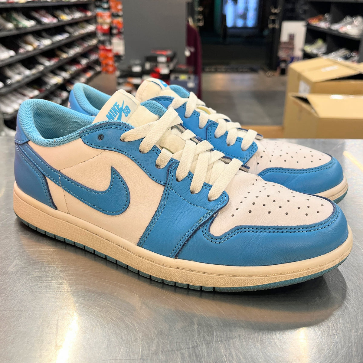 【US8】 NIKE SB SB AIR JORDAN 1 LOW QS DJ7891-401 【USED】