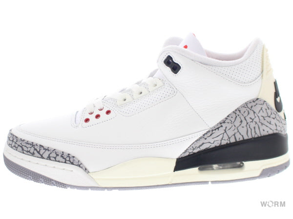 【US9】 AIR JORDAN 3 RETRO WHITE CEMENT REIMAGINED DN3707-100 【DS】