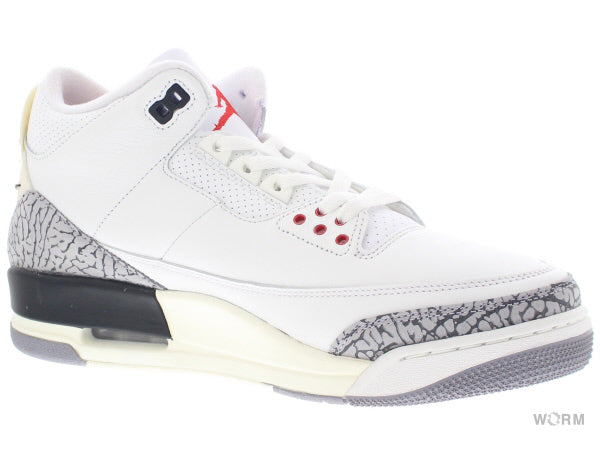 【US9】 AIR JORDAN 3 RETRO WHITE CEMENT REIMAGINED DN3707-100 【DS】