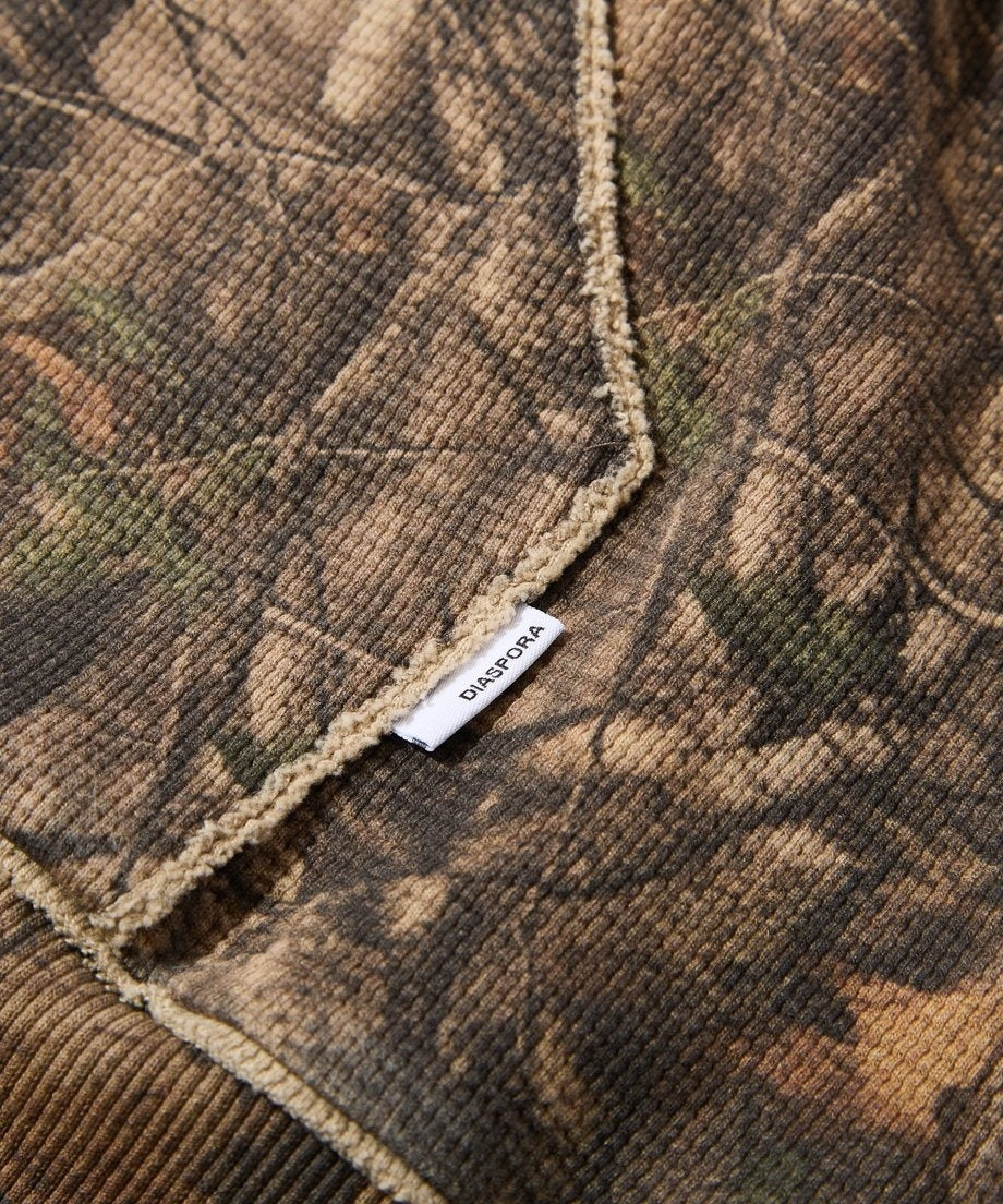 Diaspora skateboards Dry Waffle Full Zip Hoodie Realtree Camo XL