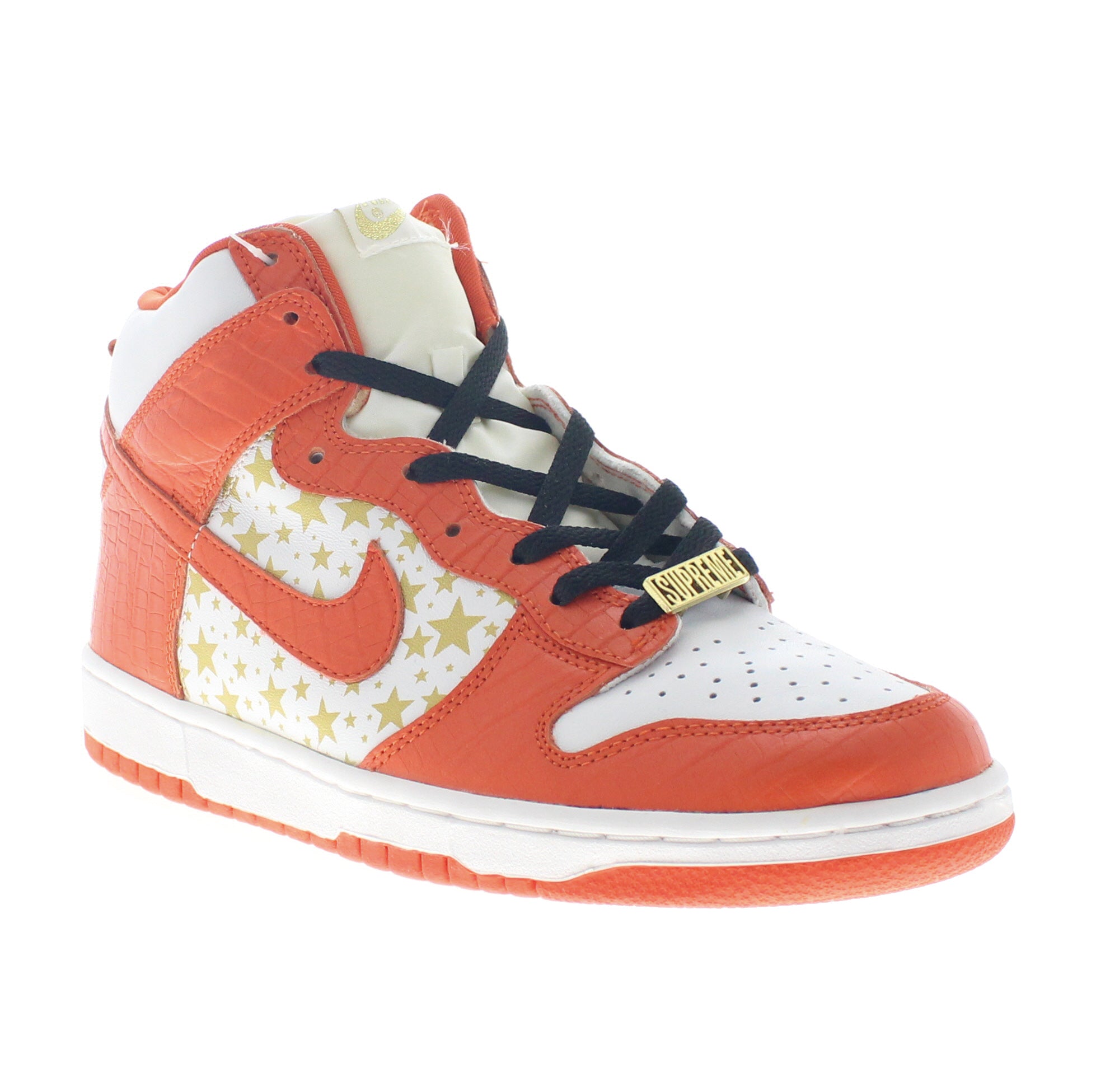Supreme × Nike SB Dunk High "Orange Stars"