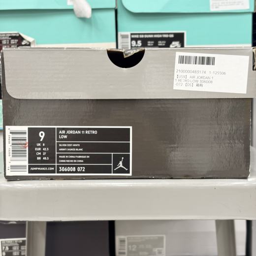 【US9】 AIR JORDAN 11 RETRO LOW 306008-072 【DS】