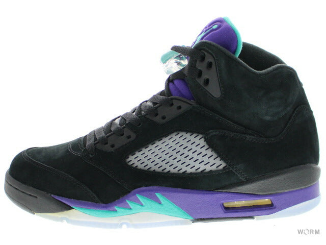【US9】 AIR JORDAN 5 RETRO BLACK GRAPE 136027-007 【DS】