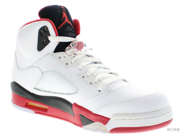 【US12】  AIR JORDAN 5 RETRO FIRE RED BLACK TONGUE 2013 136027-120 【DS】
