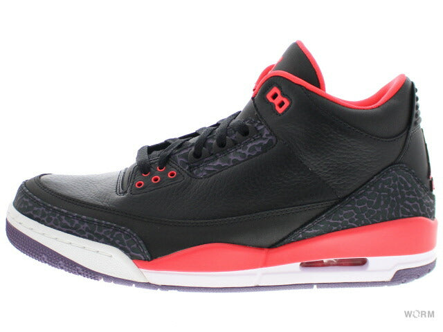 【US9】 AIR JORDAN 3 RETRO CRIMSON 136064-005 【DS】
