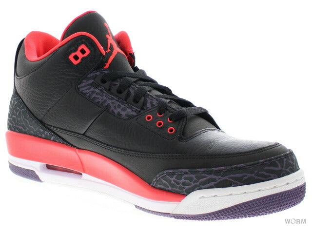 【US10.5】 AIR JORDAN 3 RETRO CRIMSON 136064-005 【DS】