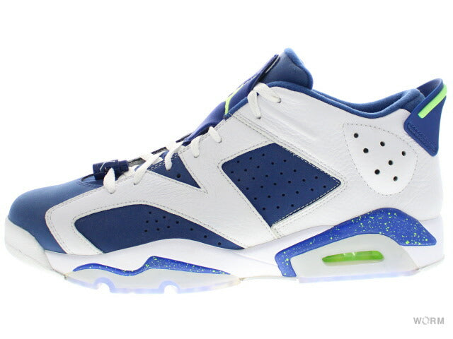 【US10.5】 AIR JORDAN 6 RETRO LOW SEAHAWKS 304401-106 【DS】