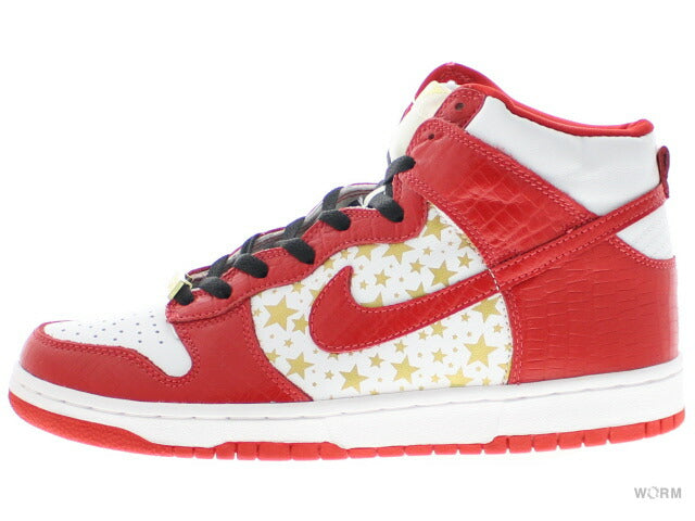 【US9】 NIKE SB DUNK HIGH PRO SB SUPREME RED STARS 307385-161 【DS】