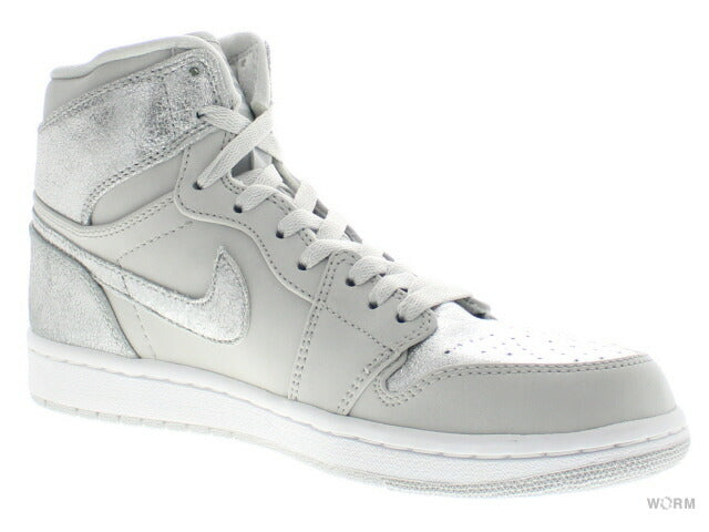 [US8.5] AIR JORDAN 1 RETRO HI SILVER SILVER ANNIVERSARY 396009-001 [DS]