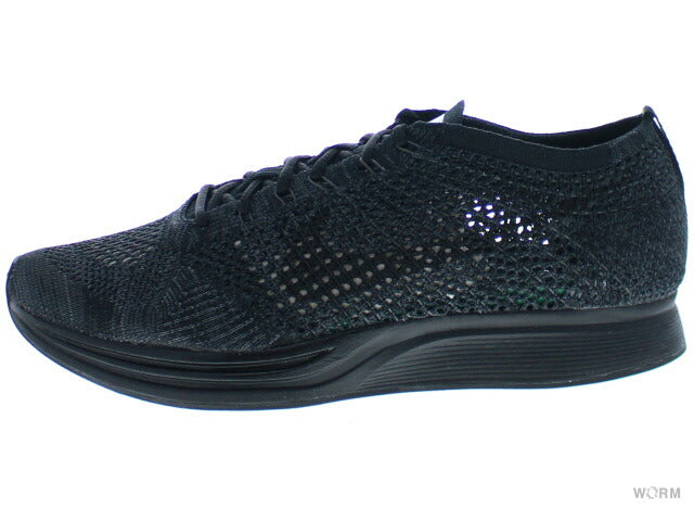 【US11】 NIKE FLYKNIT RACER TRIPLE BLACK 526628-009 【DS】