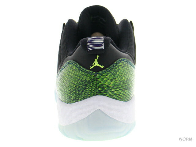 【US8】 AIR JORDAN 11 RETRO LOW GREEN SNAKESKIN 528895-033 【DS】