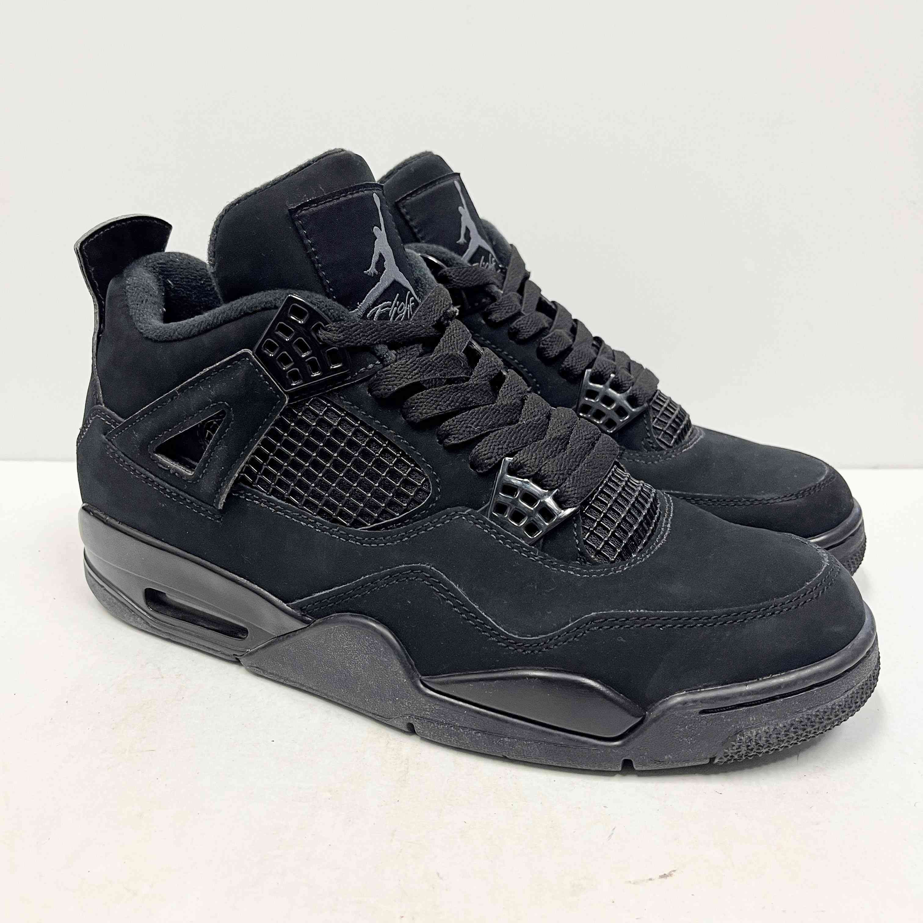 【US9.5】 AIR JORDAN 4 RETRO BLACK CAT 2020 CU1110-010 【USED】