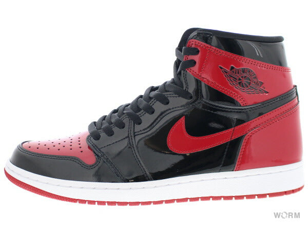 【US8.5】 AIR JORDAN 1 RETRO HIGH OG PATENT BRED 555088-063 【DS】