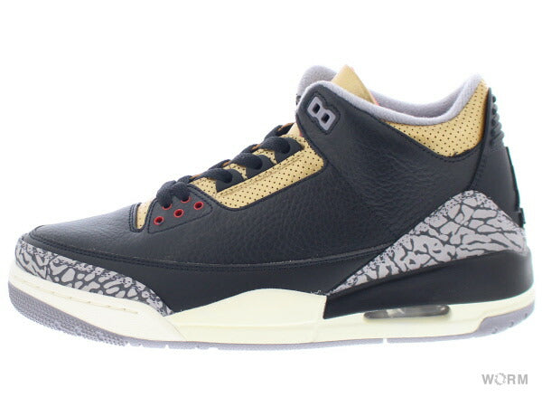 【W US11.5】 WMNS AIR JORDAN 3 RETRO BLACK ELEPHANT CK9246-067 【DS】