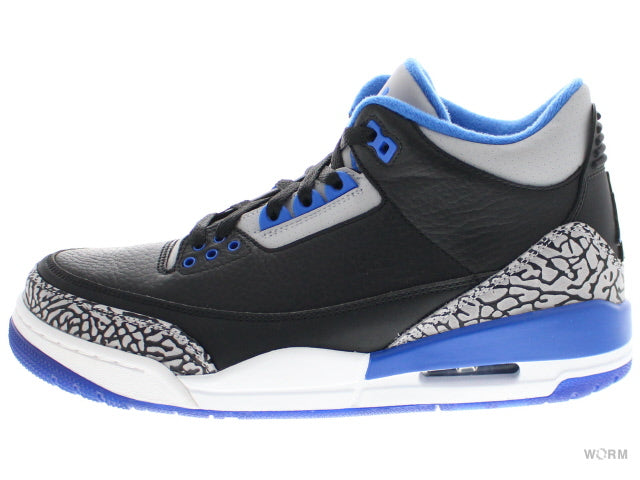 【US9】 AIR JORDAN 3 RETRO SPORT BLUE 136064-007 【DS】