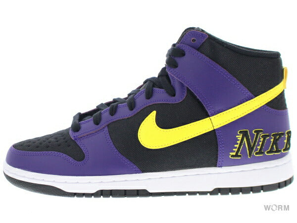 【US9】 NIKE DUNK HI PRM EMB LAKERS DH0642-001 【DS】