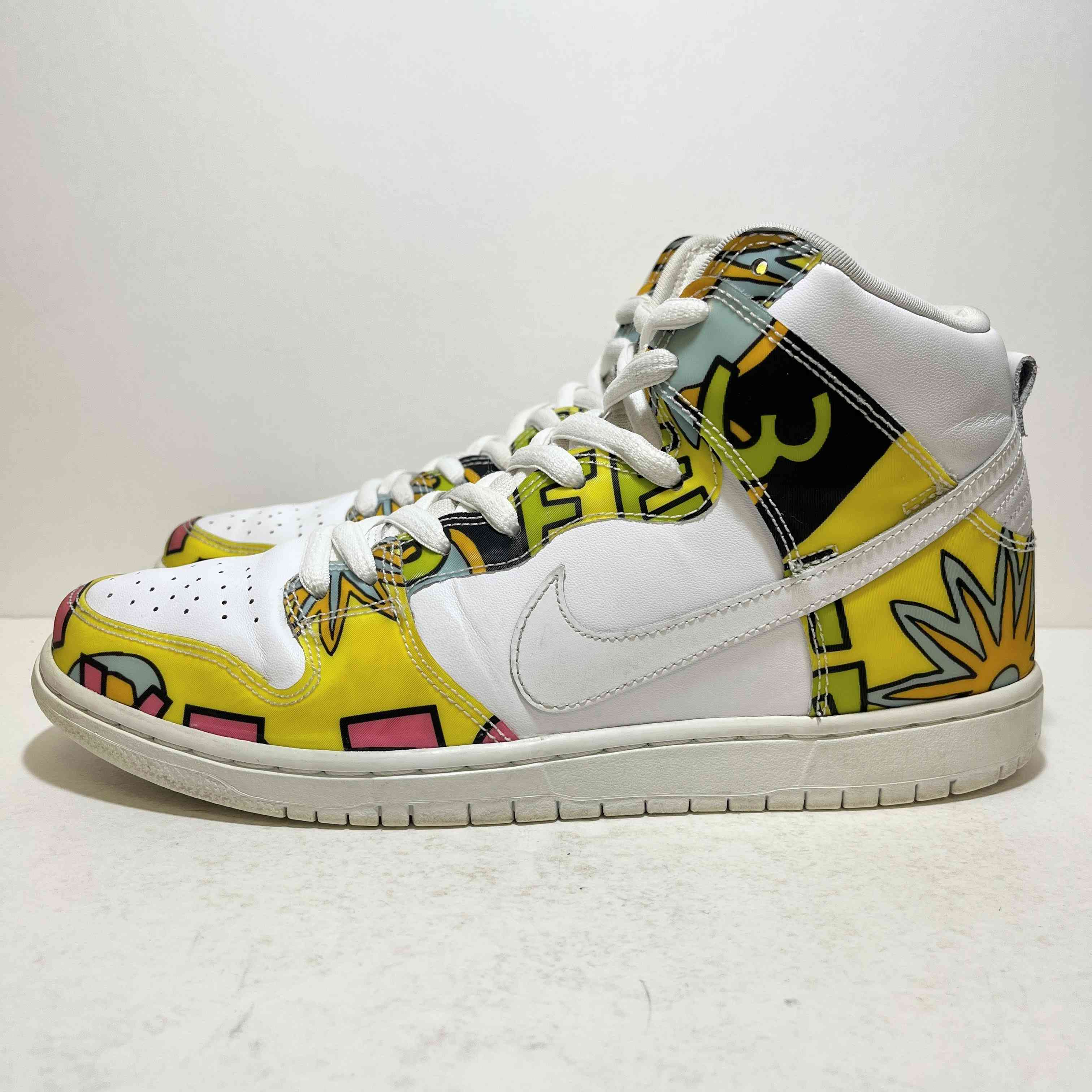 【US10】 NIKE SB DUNK HIGH PRM DLS SB QS DE LA SOUL 748751-177 【USED】 箱無